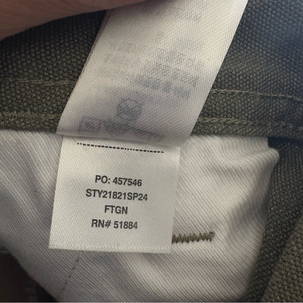 NWT Patagonia Worn Wear Slim All Seasons Hemp Pants Olive Green Size 10 Long - Picture 15 of 16